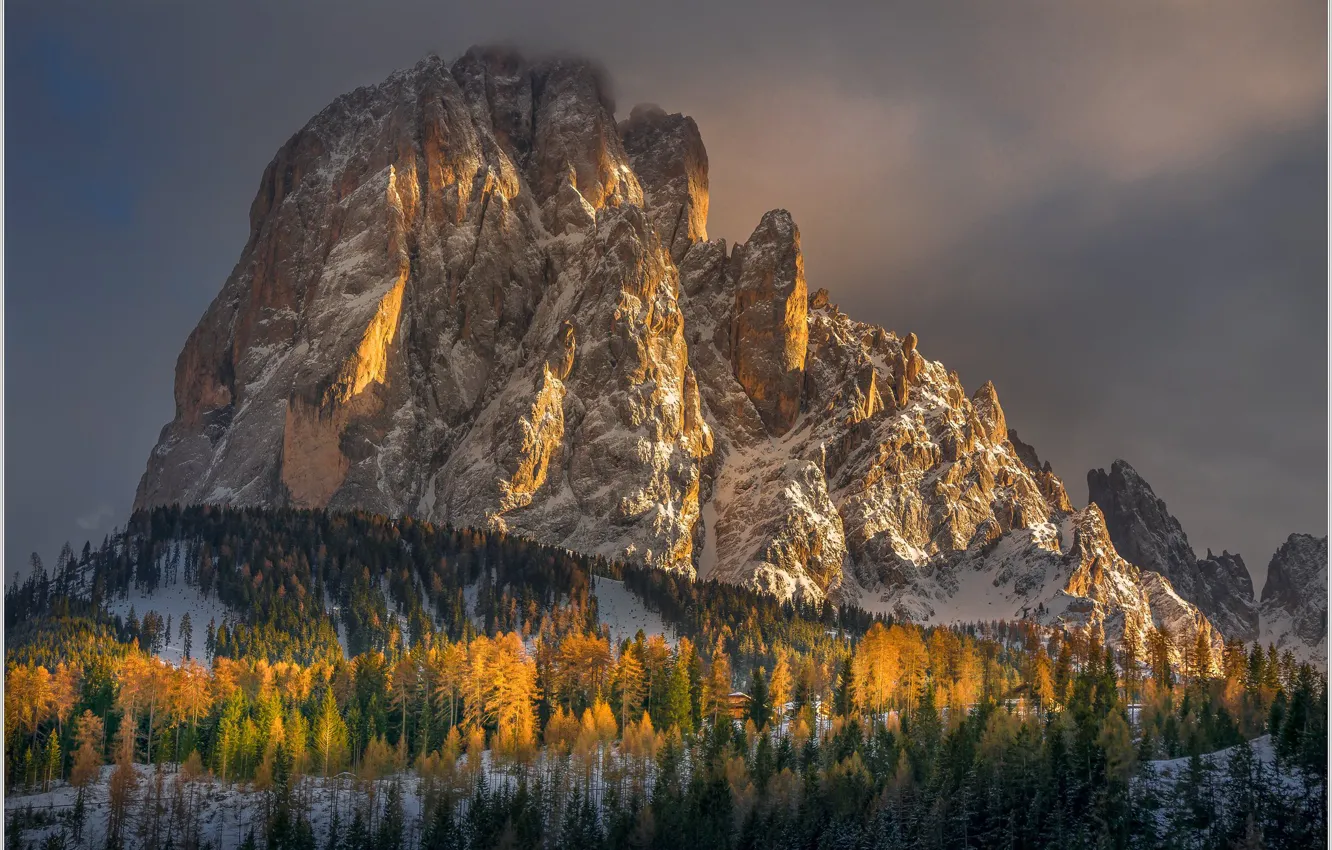 Фото обои скала, гора, Италия