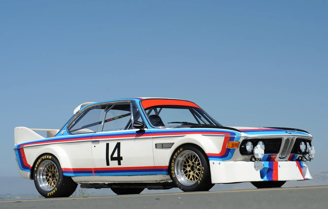 Фото обои BMW, Coupe, Legends, 1973, (E9), Group 2, 3.0 CSL, Competition
