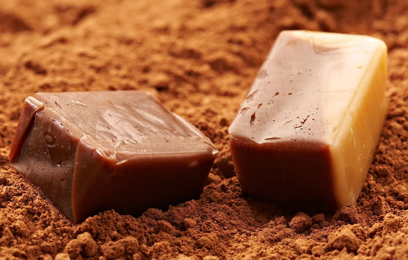 Фото обои конфеты, коричневый, какао, карамель обои