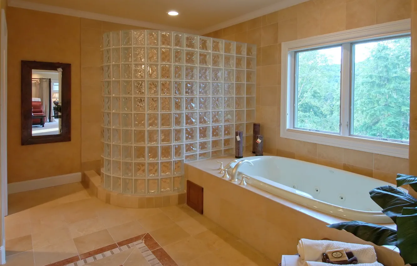 Фото обои дизайн, стиль, комната, интерьер, ванная