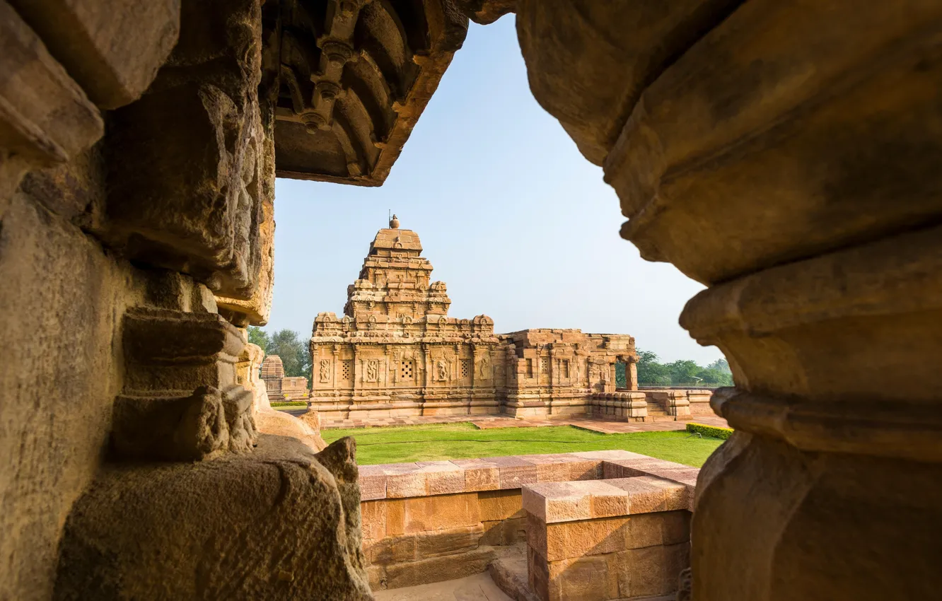 Фото обои Индия, архитектура, религия, строение, история, Sangameswara Temple, Chalukya Dynasty, династия Чалукья