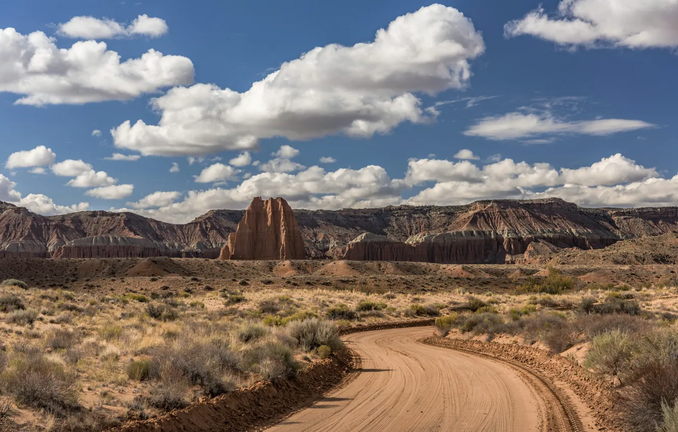 Фото обои Юта, США, Cathedral Valley