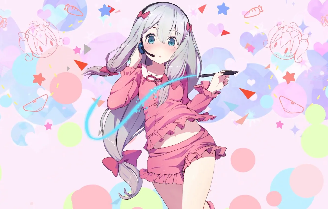 Фото обои аниме, девочка, EroManga Sensei