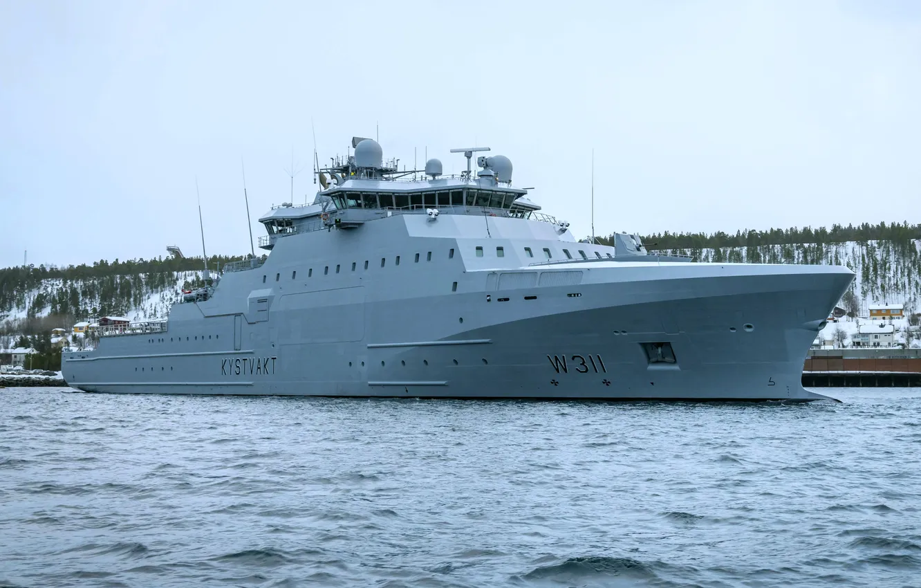 Фото обои Норвегия, патрульный корабль, Береговоя Охрана, OPV Bjørnøya