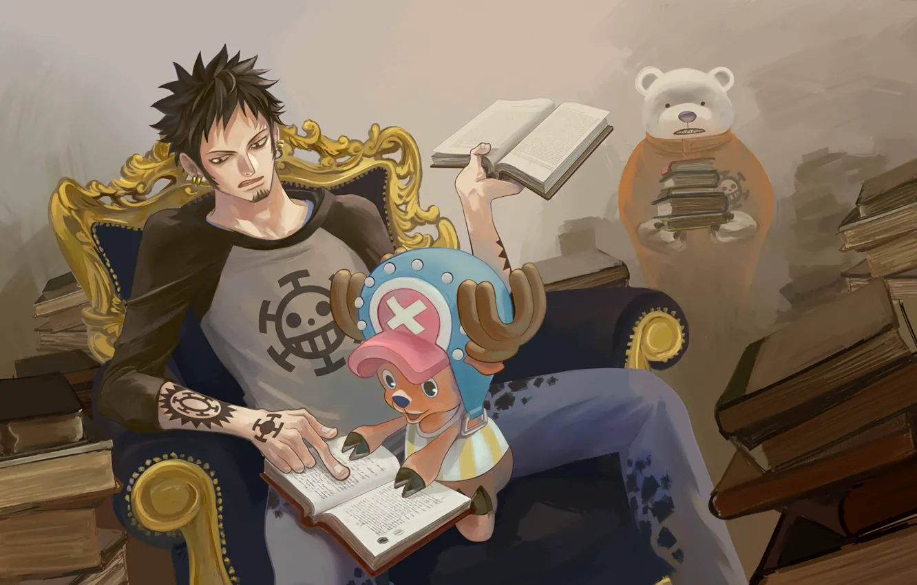 Фото обои книги, аниме, арт, парень, One Piece