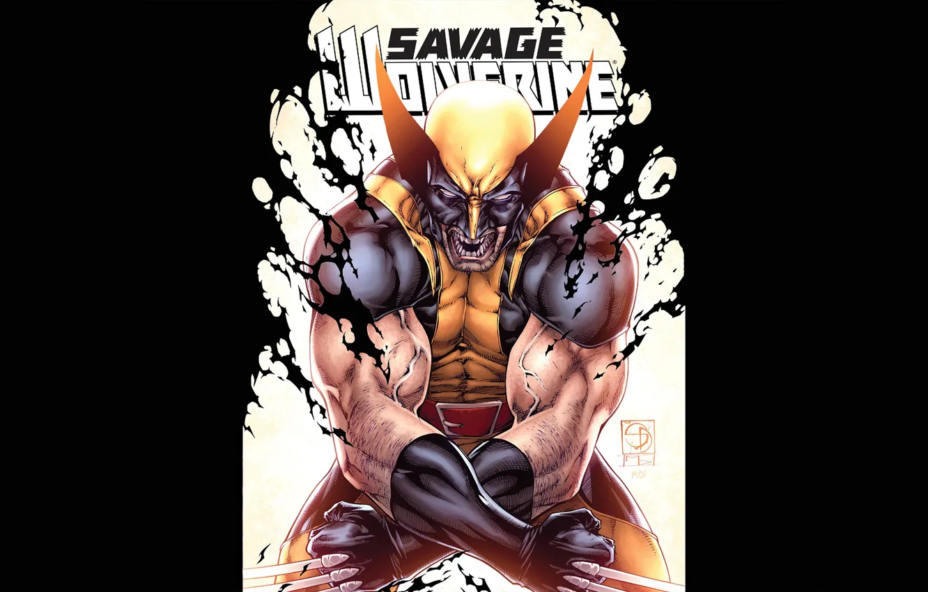 Фото обои злость, ярость, когти, Росомаха, Логан, Wolverine, Logan, комикс