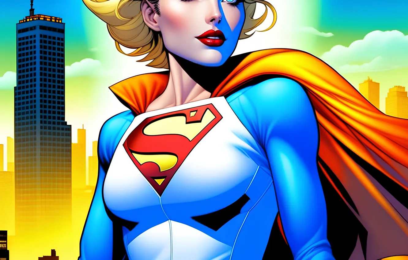 Фото обои comics, super girl