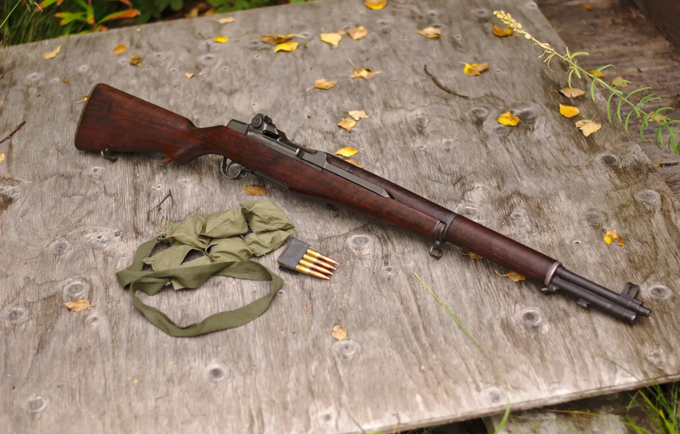 Фото обои винтовка, обойма, самозарядная, M1 Garand