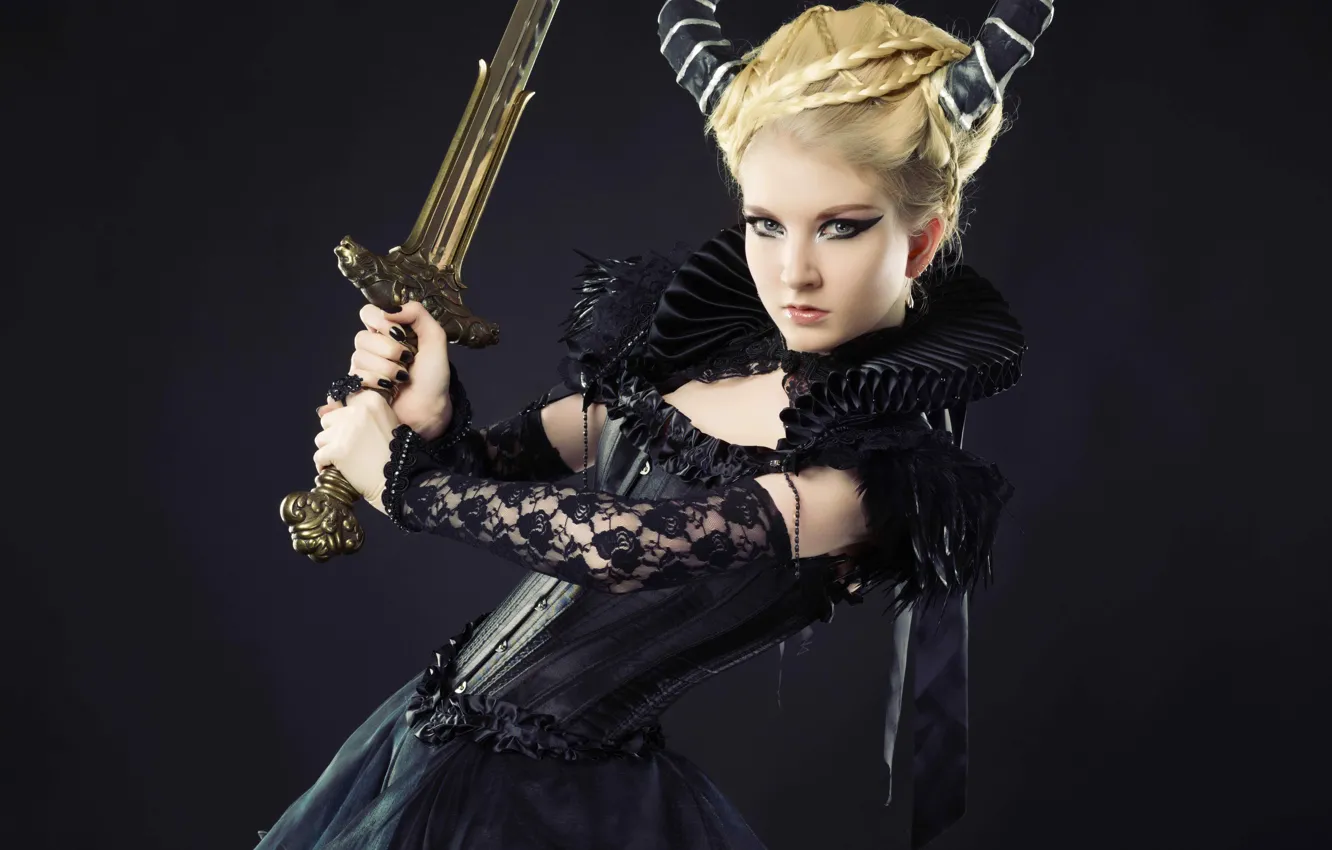 Фото обои Sword, Maria Amanda, Stock, Demon Queen