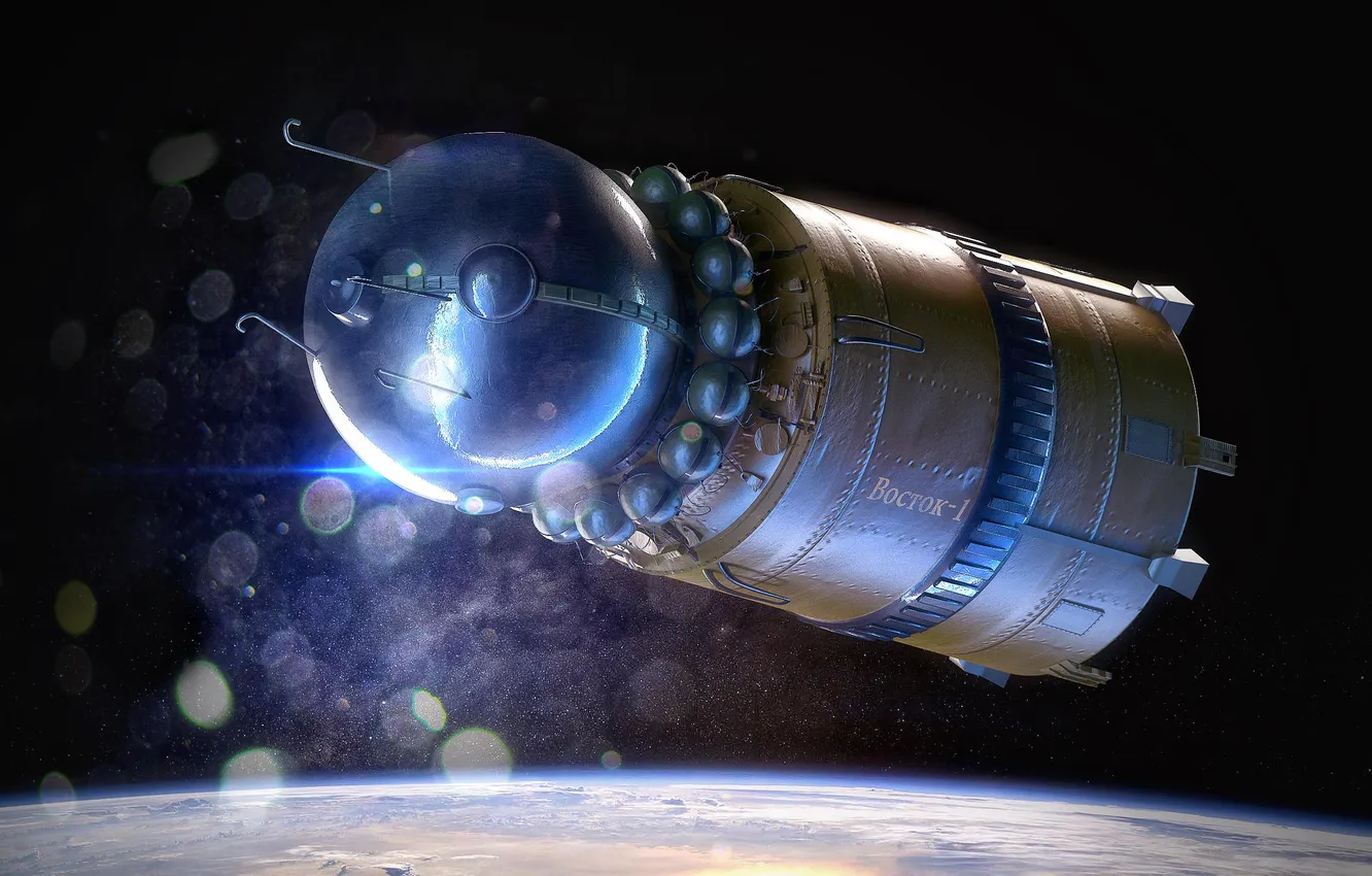 Фото обои space, spaceship, Vostok-1