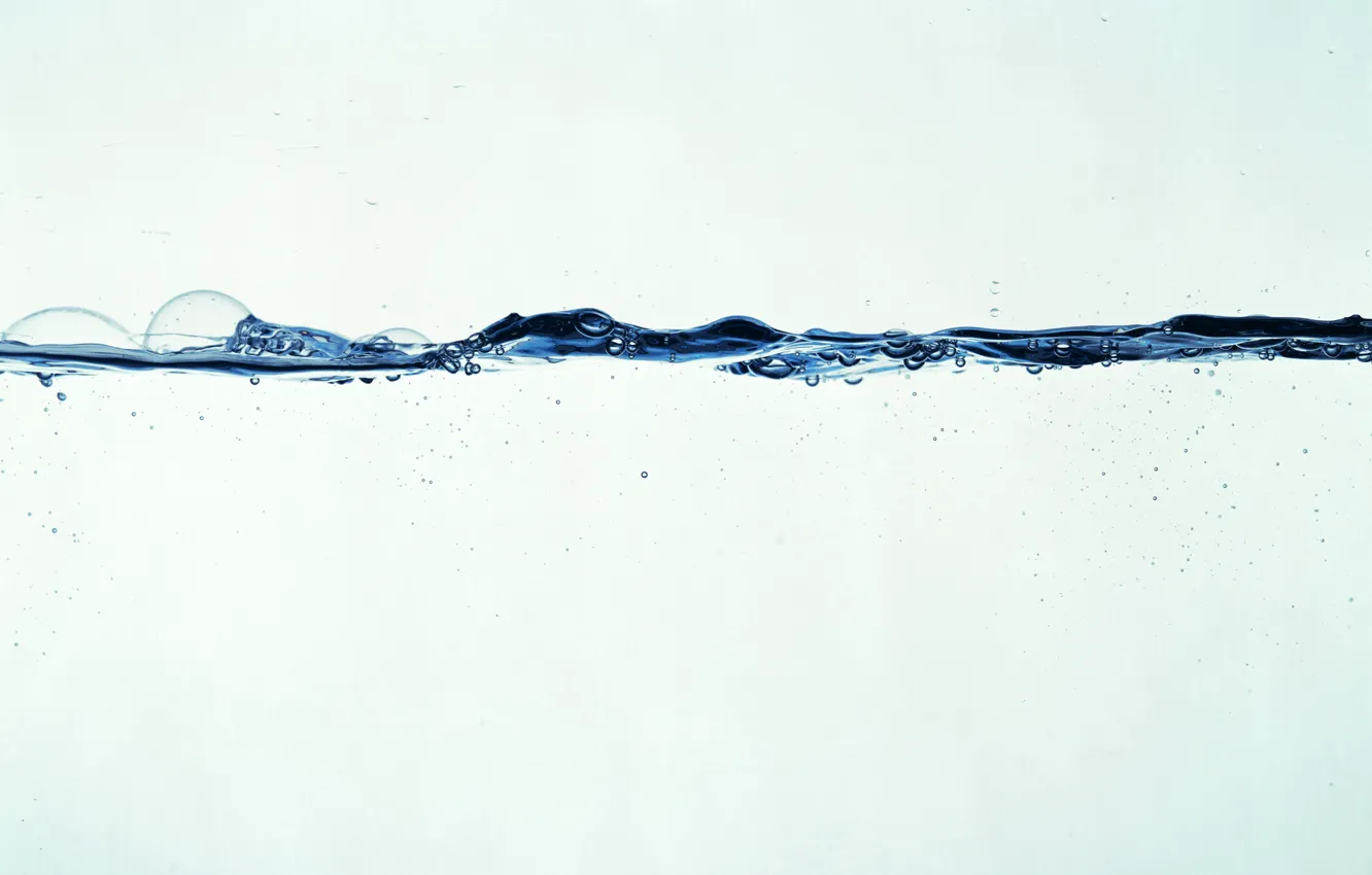 Фото обои вода, линия, бульбачки