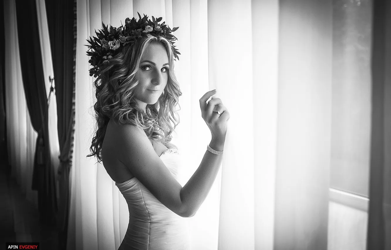 Фото обои белый, девушка, фотограф, girl, photography, photographer, черно, Евгений Апин