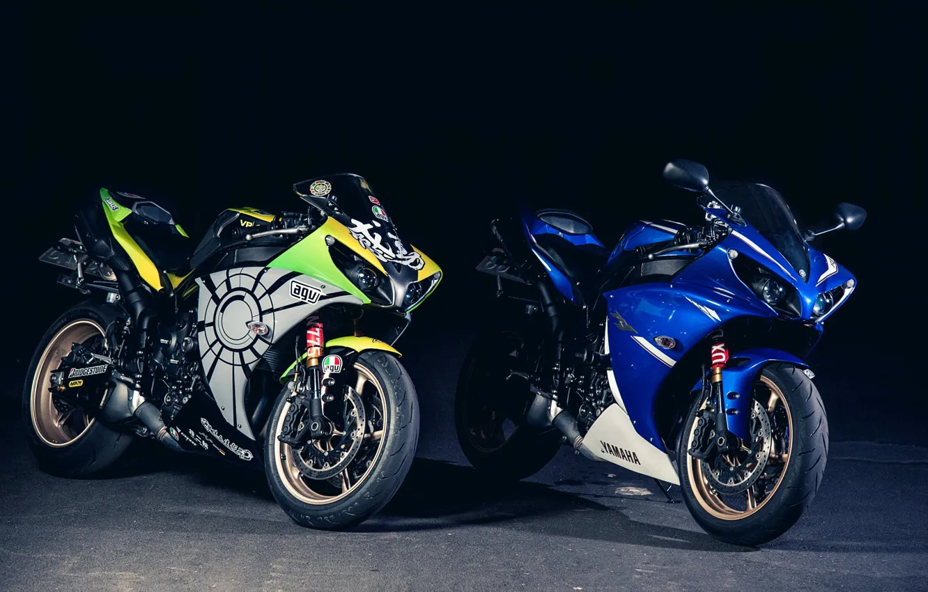 Фото обои Yamaha, YZF-R1, Motocycles