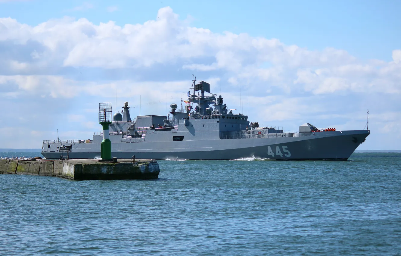 Фото обои фрегат, испытания, ВМС Индии, INS Tamal