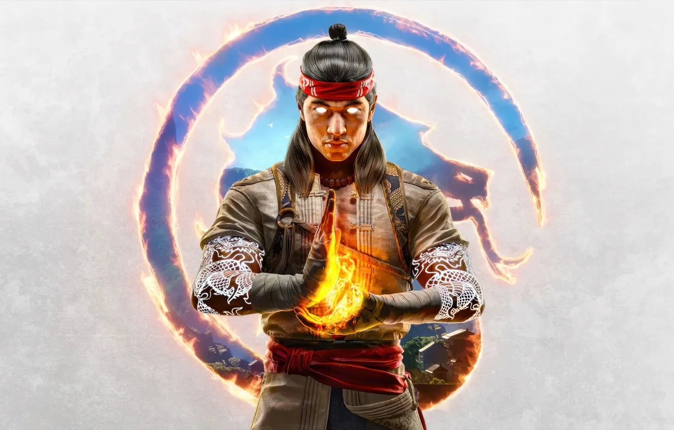 Фото обои fire, tatoo, Liu Kang, MK1, NetherRealm Studios, 2023, Mortal Kombat 1, god of fire