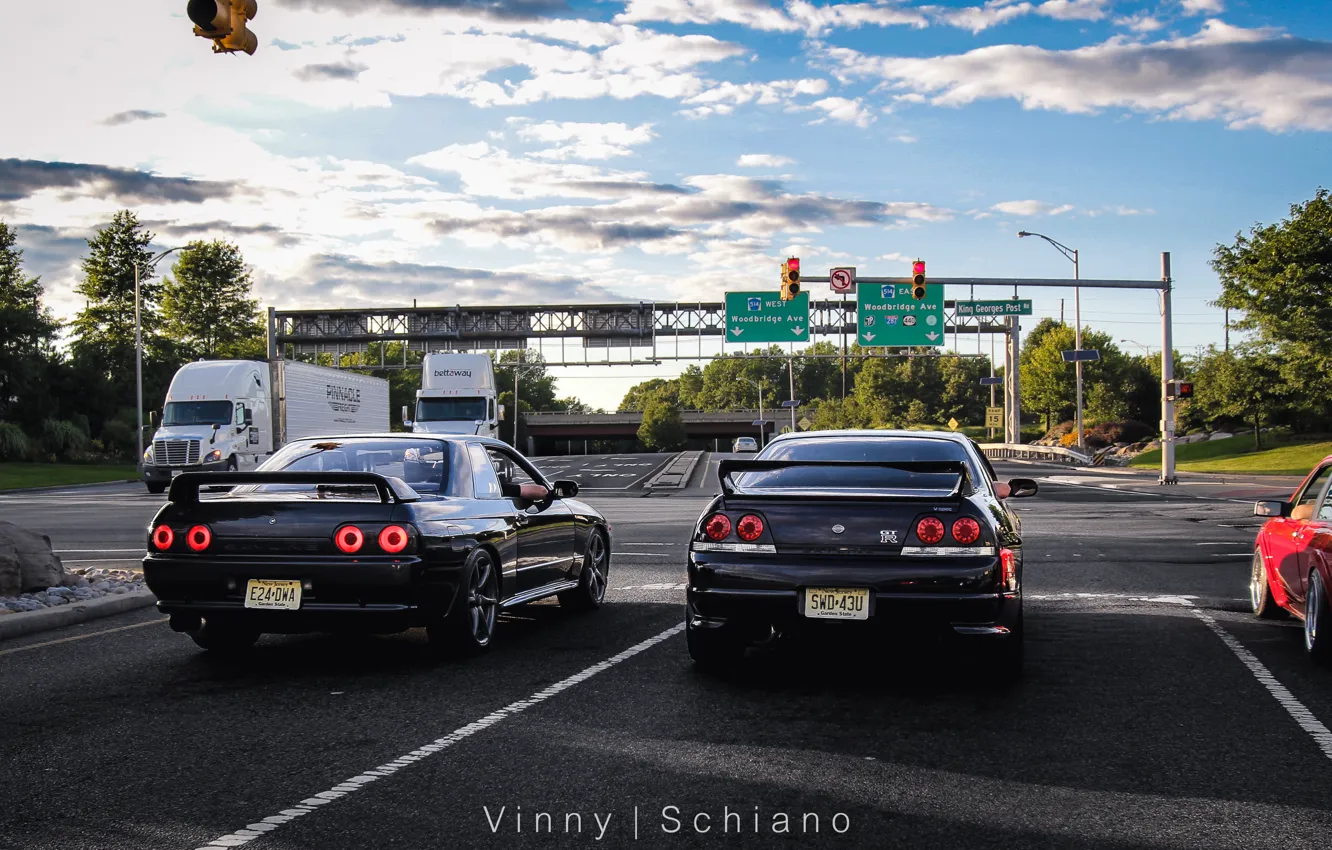 Фото обои Nissan, GT-R, R33, Skylin