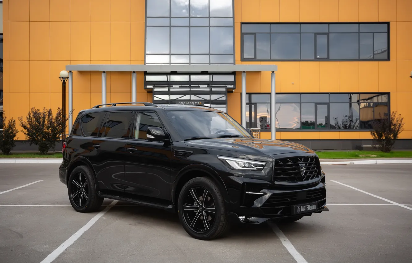 Фото обои тюнинг, внедорожник, диски, Larte Design, Infiniti QX80