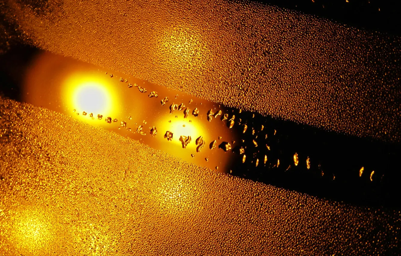 Фото обои стекло, капли, свет, дождь