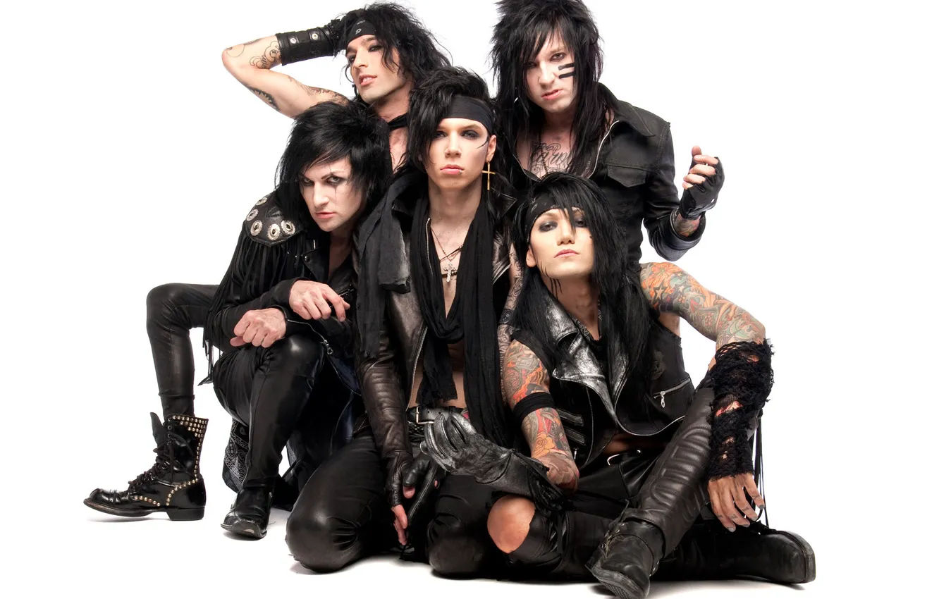 Фото обои rock, Music, Black Veil Brides, Jinxx, Jake Pitts, Andy Biersack, Ashley Purdy.