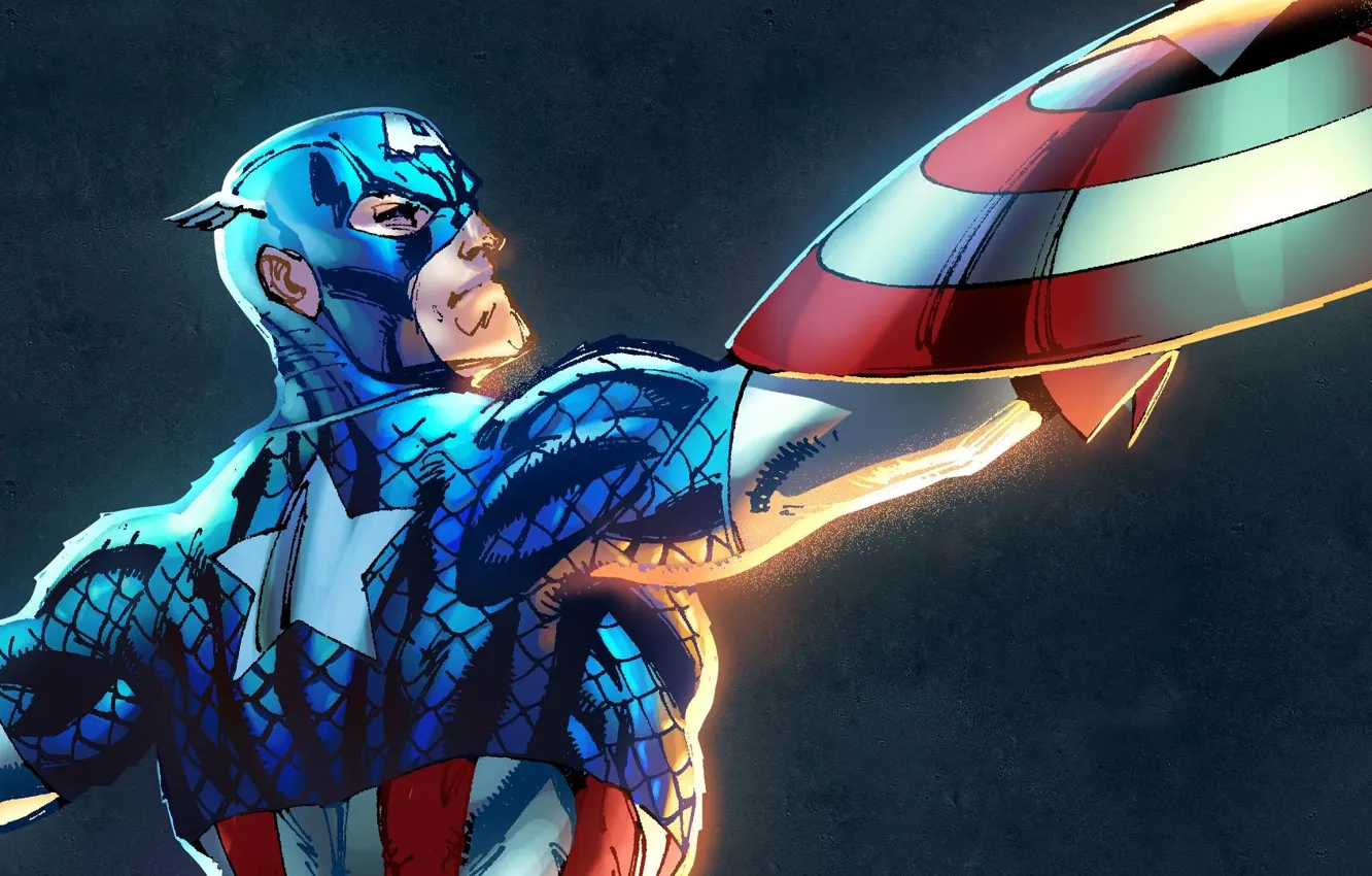Фото обои супергерой, marvel, Капитан Америка, captain america, Marvel Heroes, коллекционная карточка steam