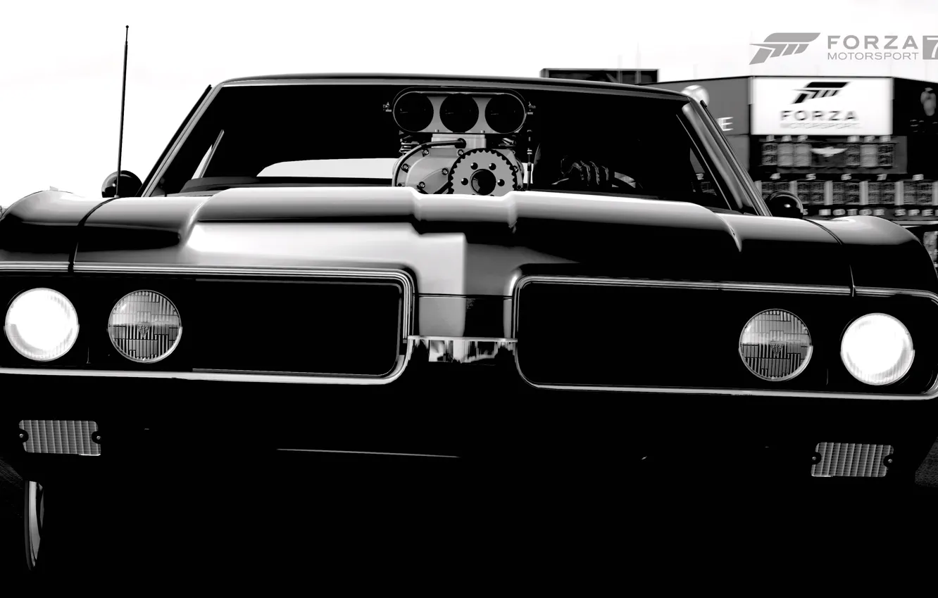 Фото обои HDR, Muscle, Drift, Car, Front, Game, 442, Oldsmobile