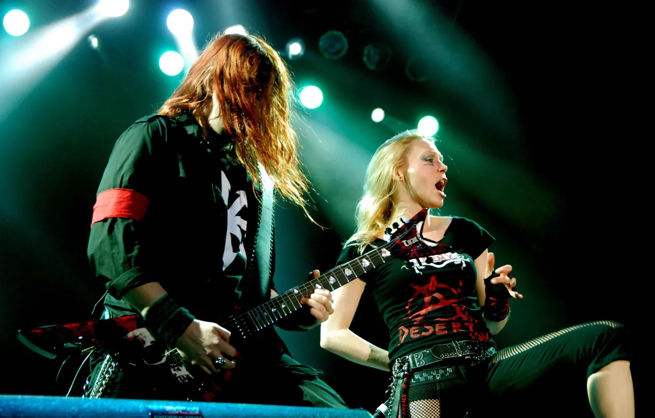 Фото обои гитара, metal, guitar, death, dean, arch enemy, melodic, Angela Gossow