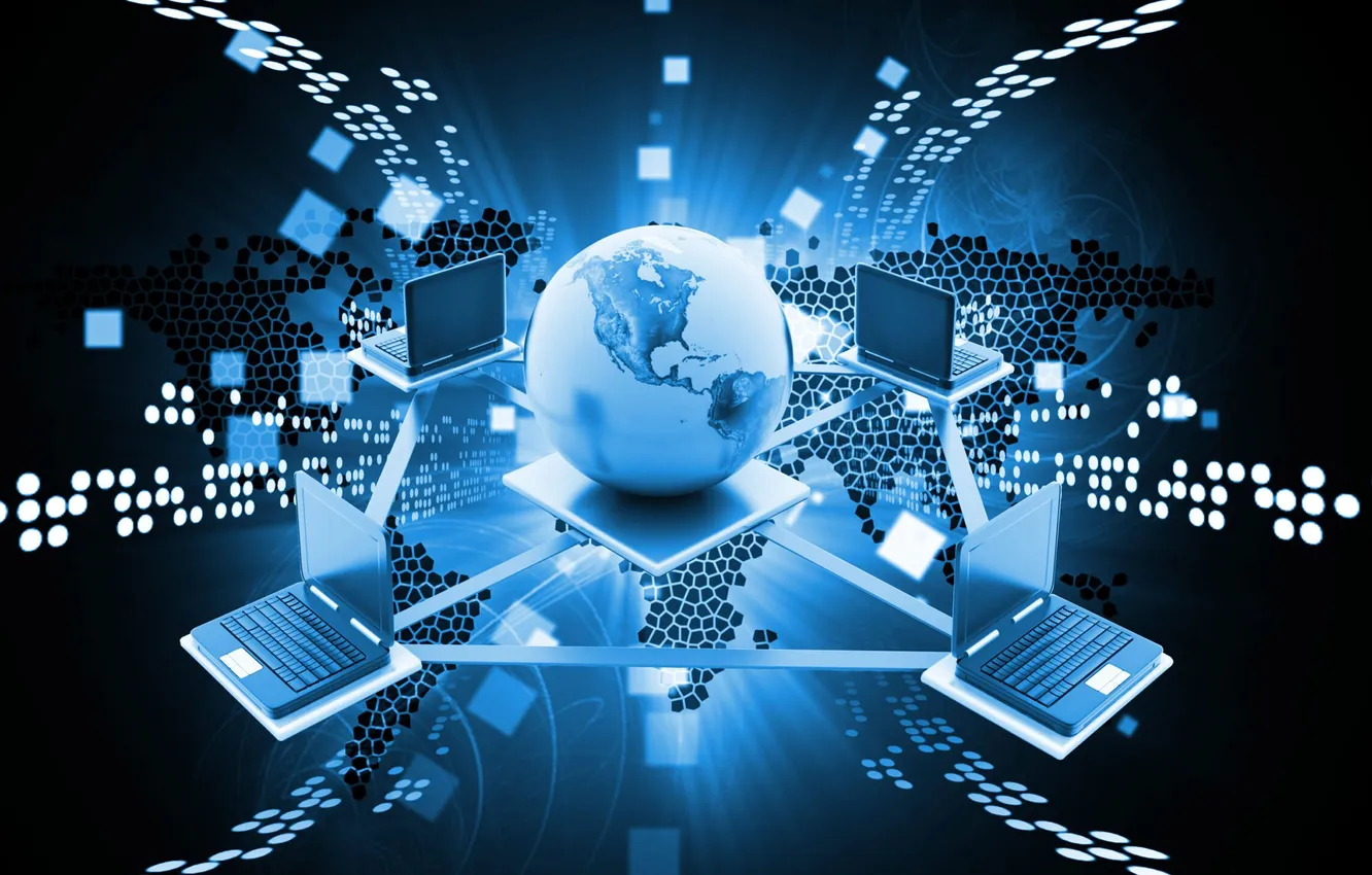 Фото обои computer, network, Internet, laptop
