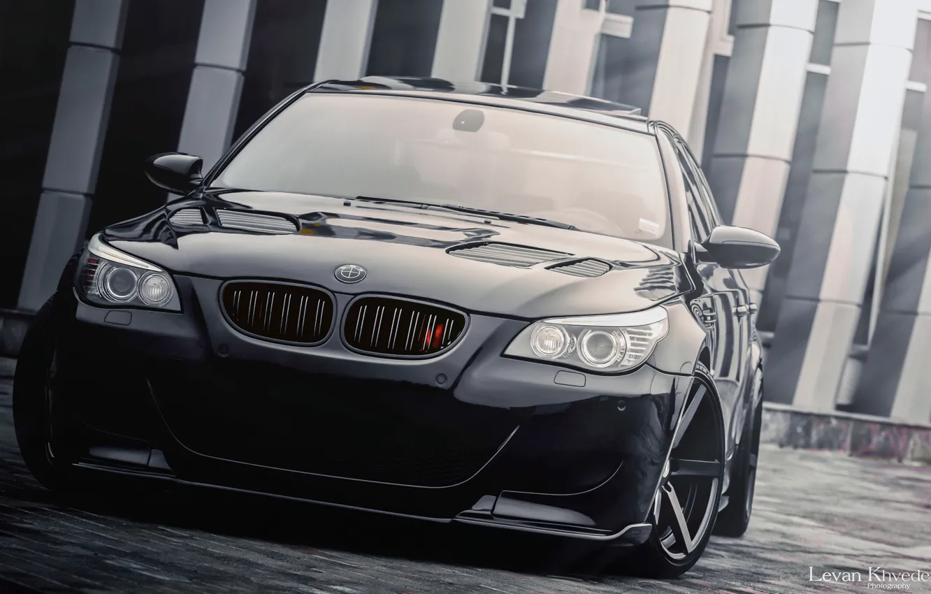 Фото обои BMW, Black, E60