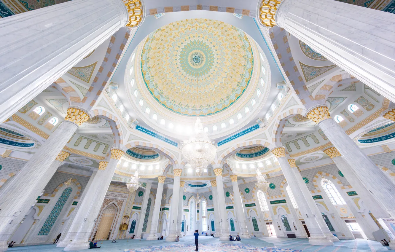 Фото обои мечеть, архитектура, Казахстан, Астана, Хазрет-Султан