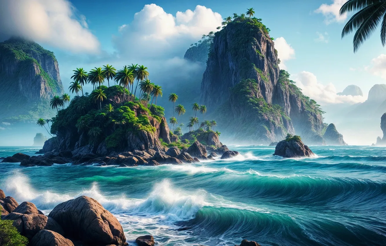 Фото обои nature, neural network, einkehr, lamdscapes