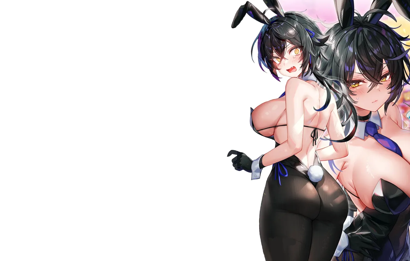 Фото обои girl, hot, sexy, ass, anime, short hair, pretty, butt