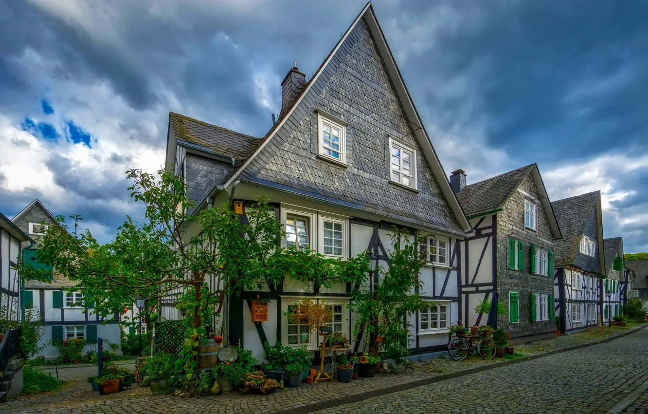 Фото обои дома, Германия, улицы, Freudenberg