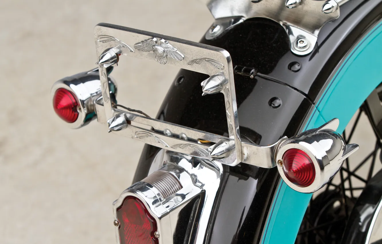 Фото обои Harley-Davidson, 1947, ретро мотоциклы, retro motorcycles, Harley-Davidson WL