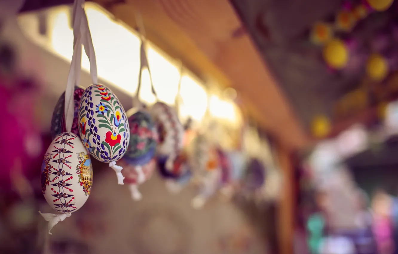 Фото обои праздник, яйца, Пасха