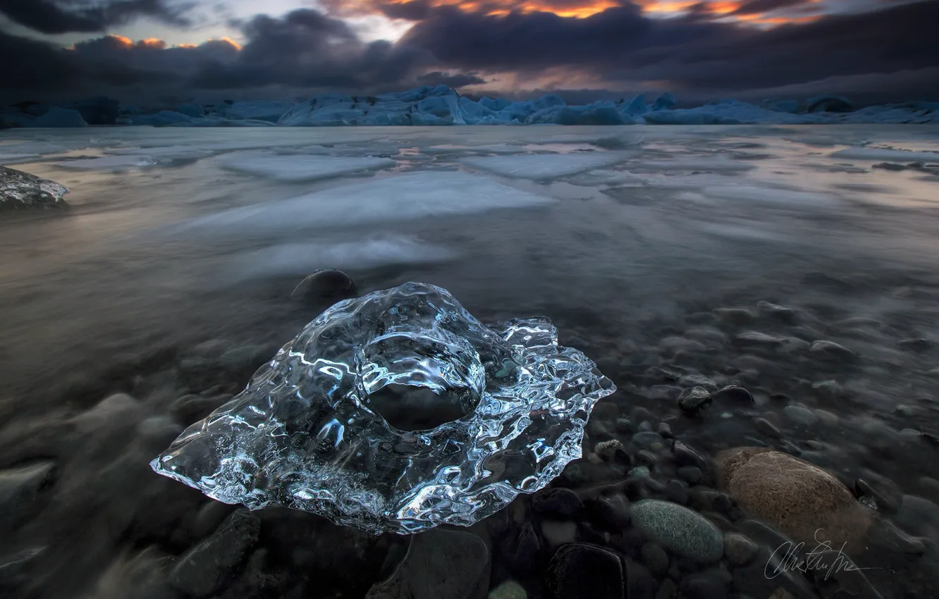 Фото обои природа, лёд, Исландия