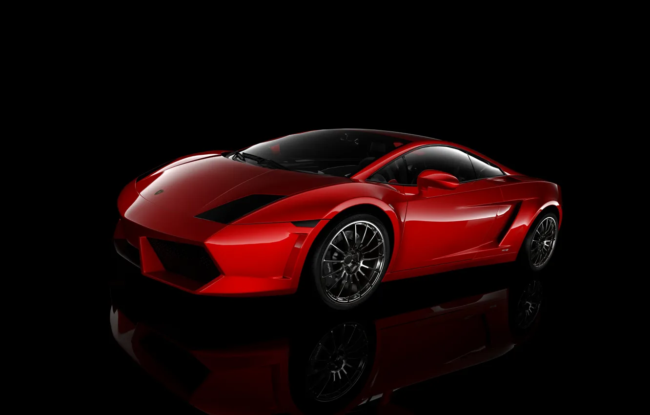 Фото обои рендеринг, red, Gallardo, Vray
