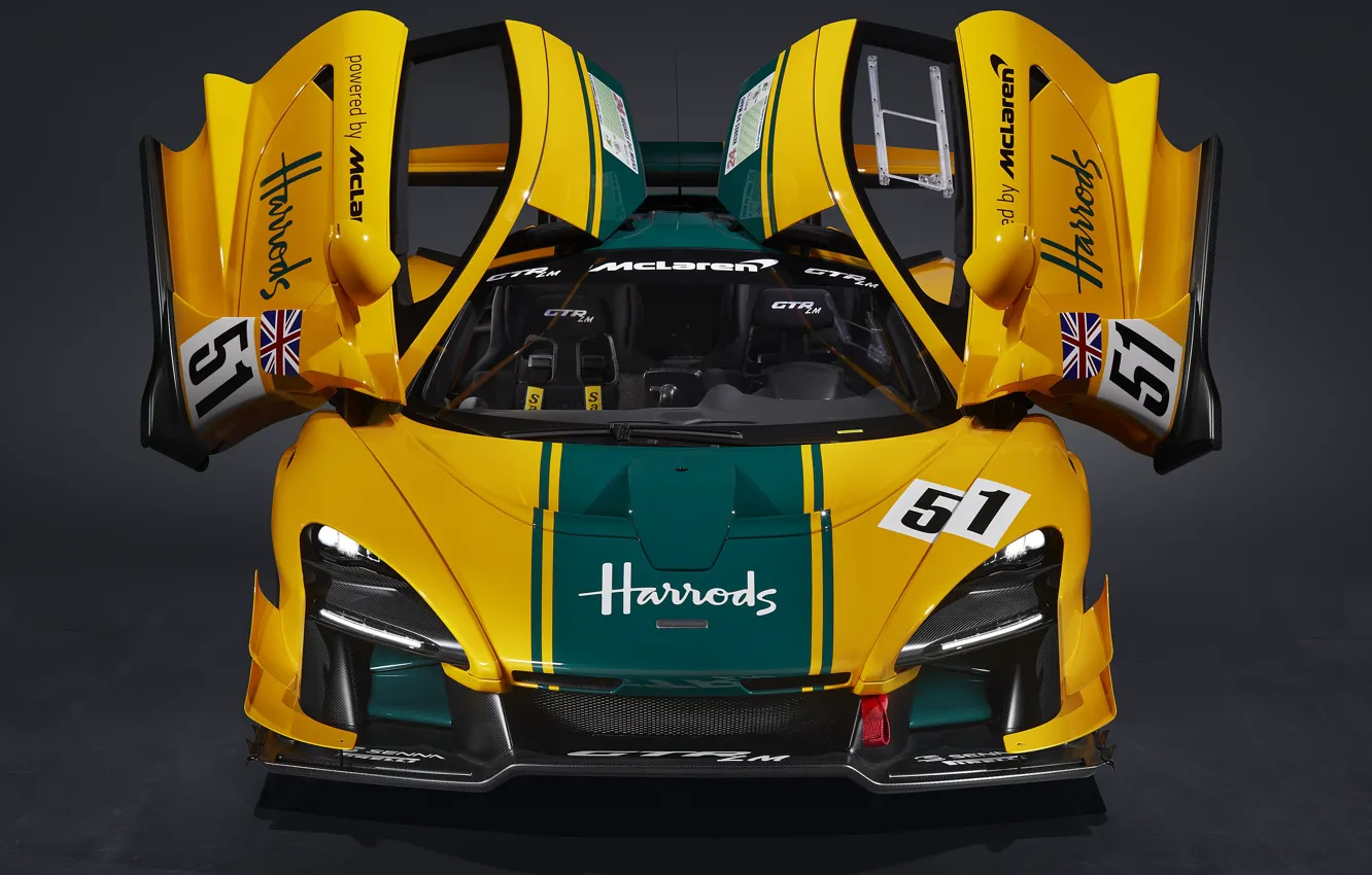 Фото обои mclaren, senna, 2160p, gtr-lm