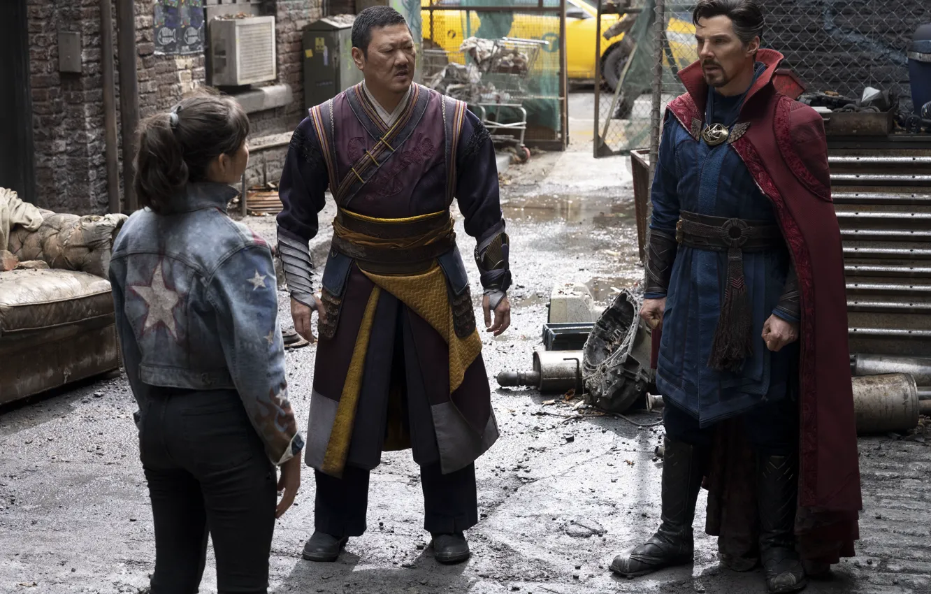 Фото обои Benedict Cumberbatch, Wong, Doctor Strange, Benedict Wong, Marvel Studios, America Chavez, Doctor Strange in the …