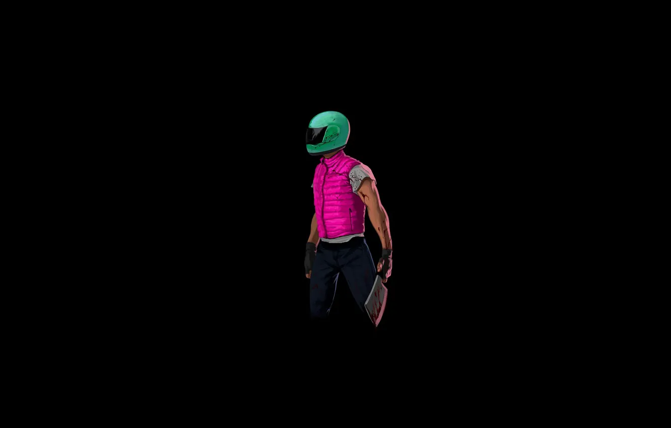 Фото обои минимализм, чувак, убийца, games, Hotline Miami
