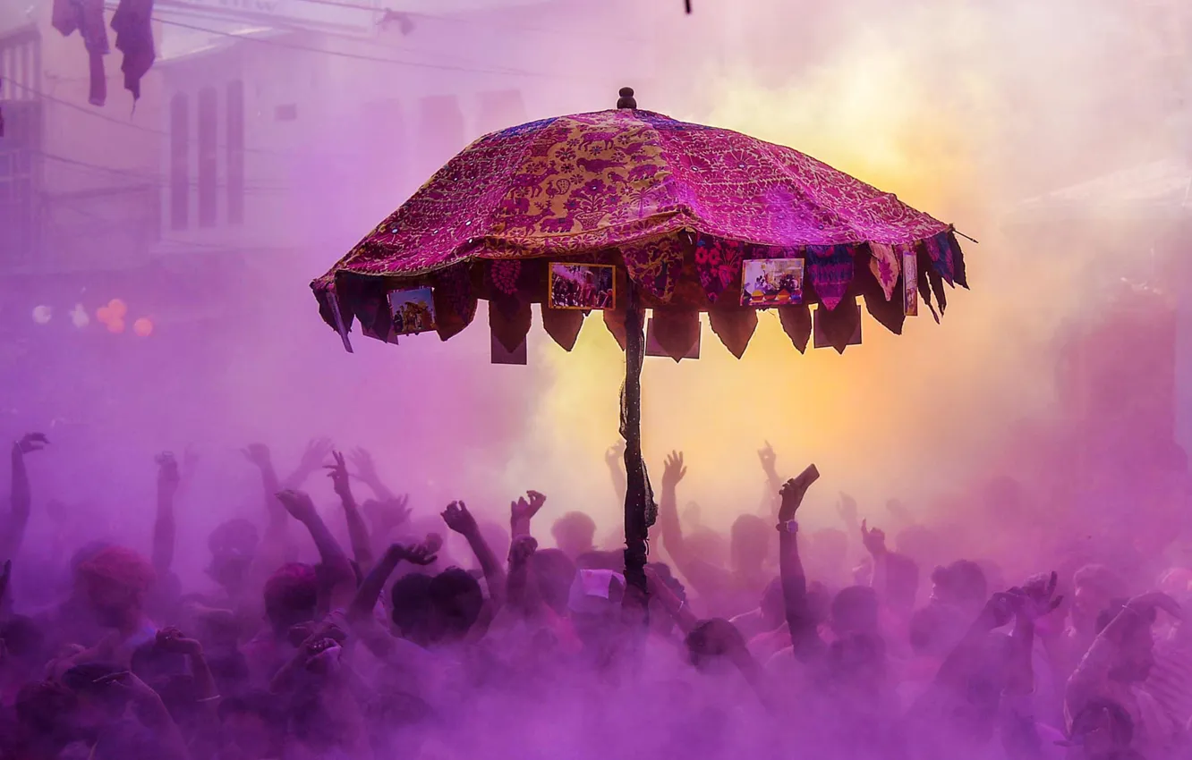 Фото обои краски, Индия, порошок, Холи