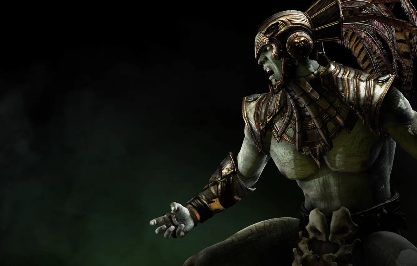 Фото обои бог, персонаж, Mortal Kombat X, Kotal Kahn, Коталь Кан, Смертельная битва 10