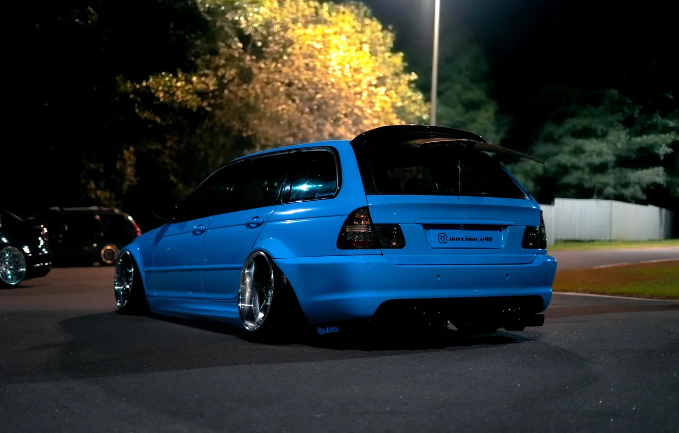 Фото обои bmw, static, stance, lowdaily, bmw e46, azkojk