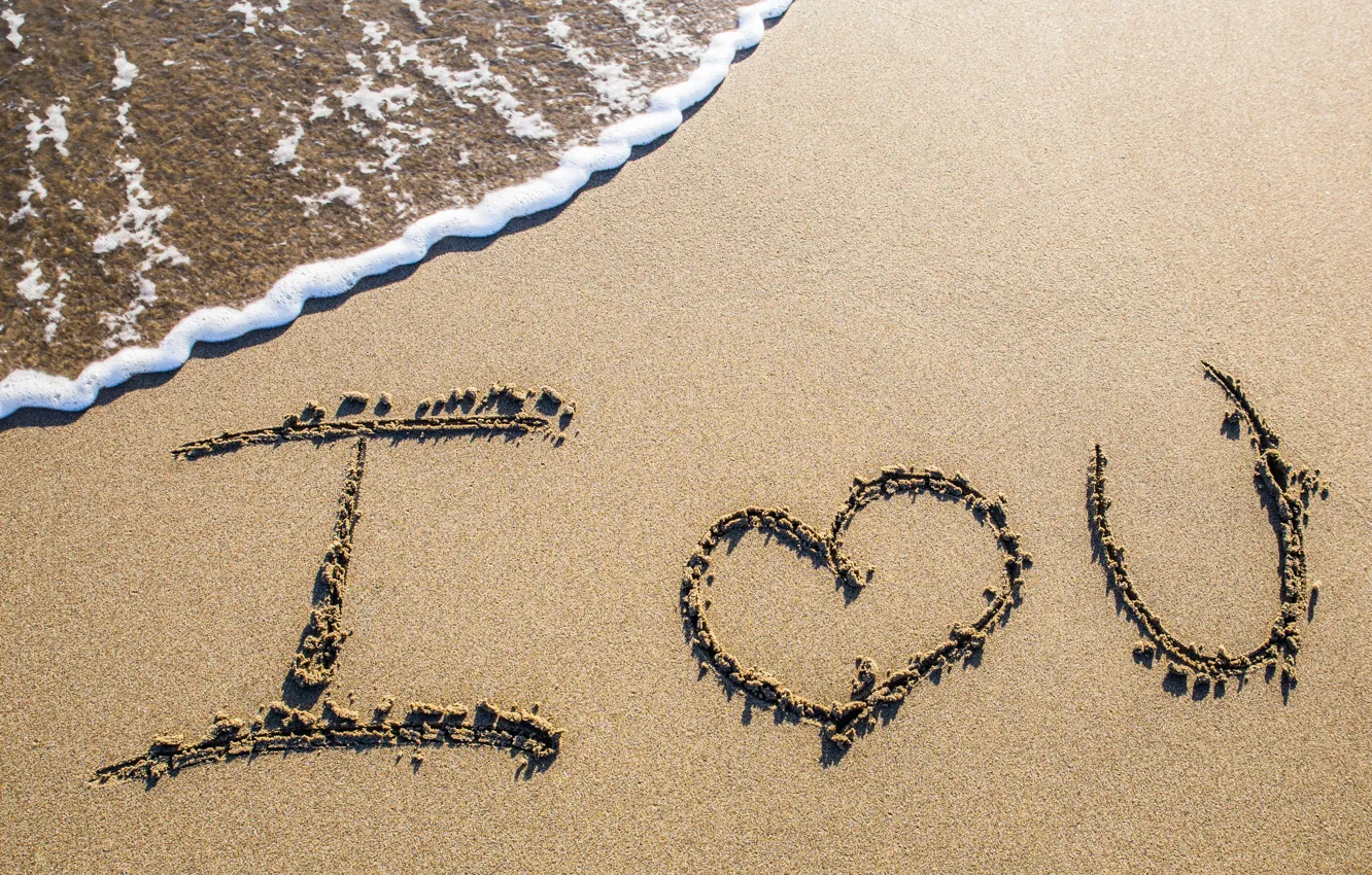 Фото обои песок, море, пляж, love, beach, sea, romantic, sand