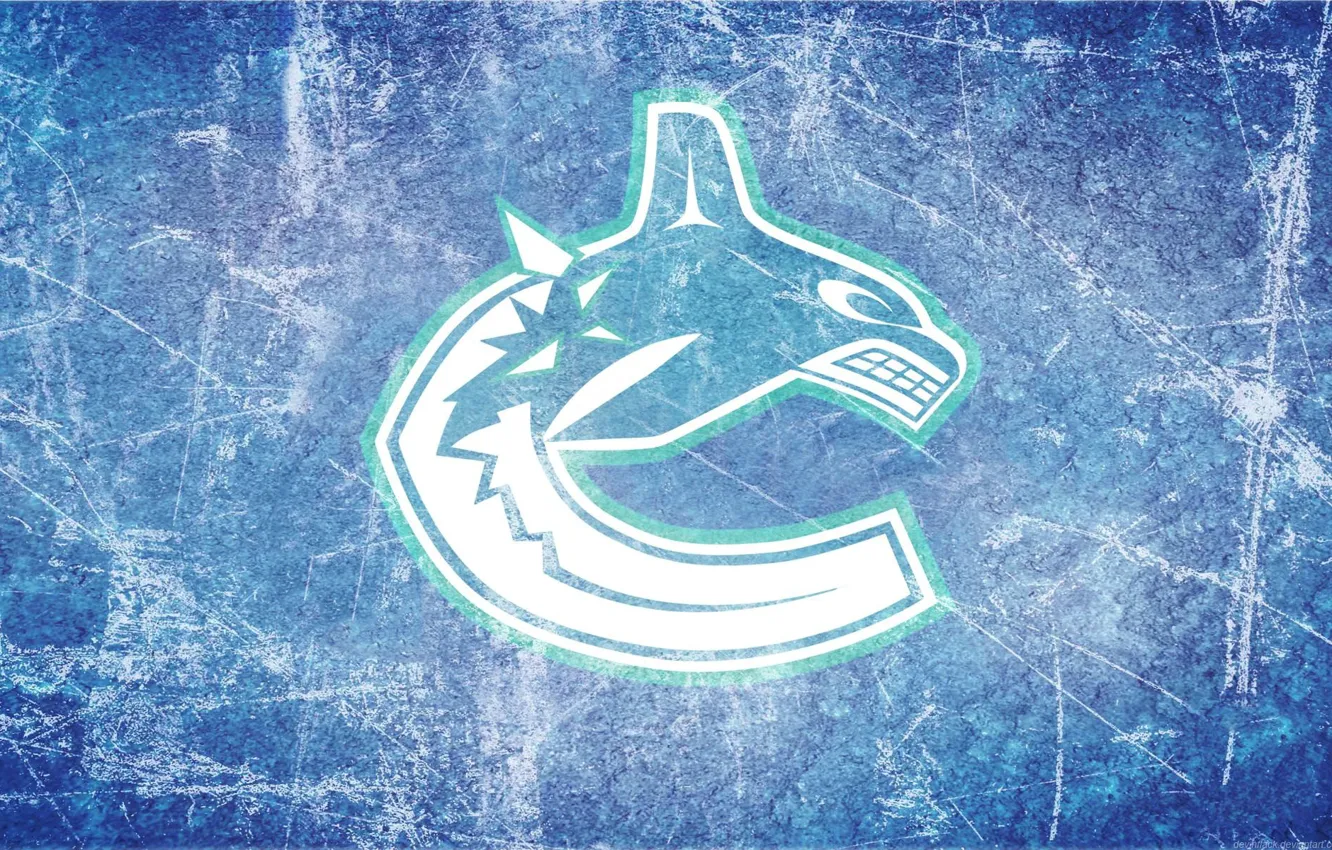 Фото обои лед, Ванкувер, эмблема, NHL, НХЛ, Ванкувер Кэнакс, Vancouver Canucks, хоккейный клуб