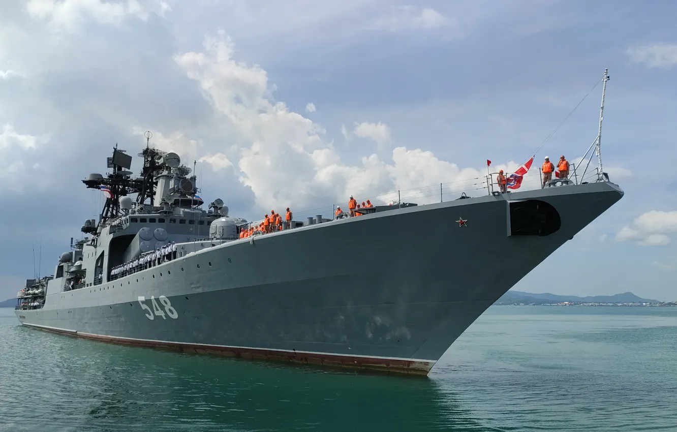 Фото обои корабль, большой, противолодочный, Адмирал Пантелеев