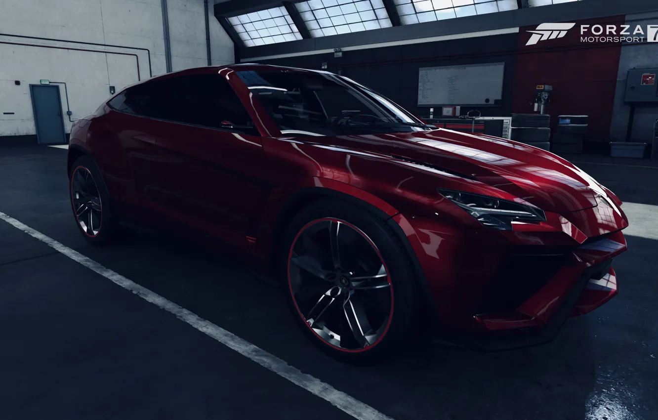 Фото обои HDR, Lamborghini, Game, Urus, Lamborghini Urus, FM7, UHD, Forza Motorsport 7