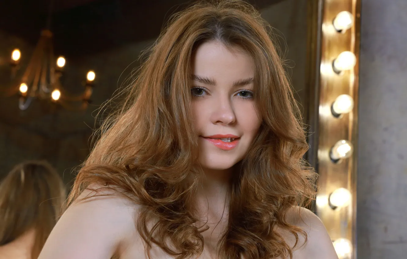Фото обои long hair, model, brunette, gorgeous, photoshoot, posing, cute girl, beautiful face