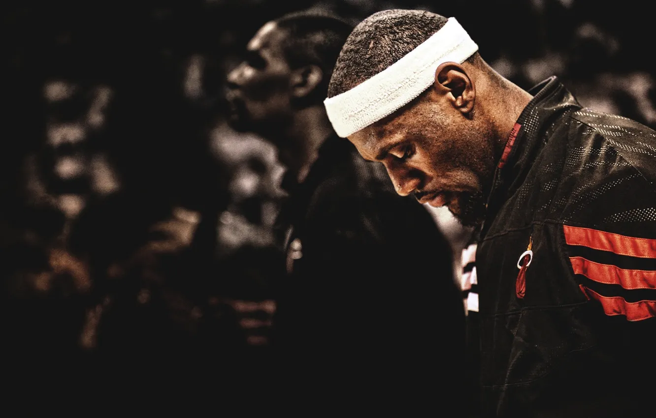 Фото обои Баскетбол, LeBron James, Miami Heat, Игрок