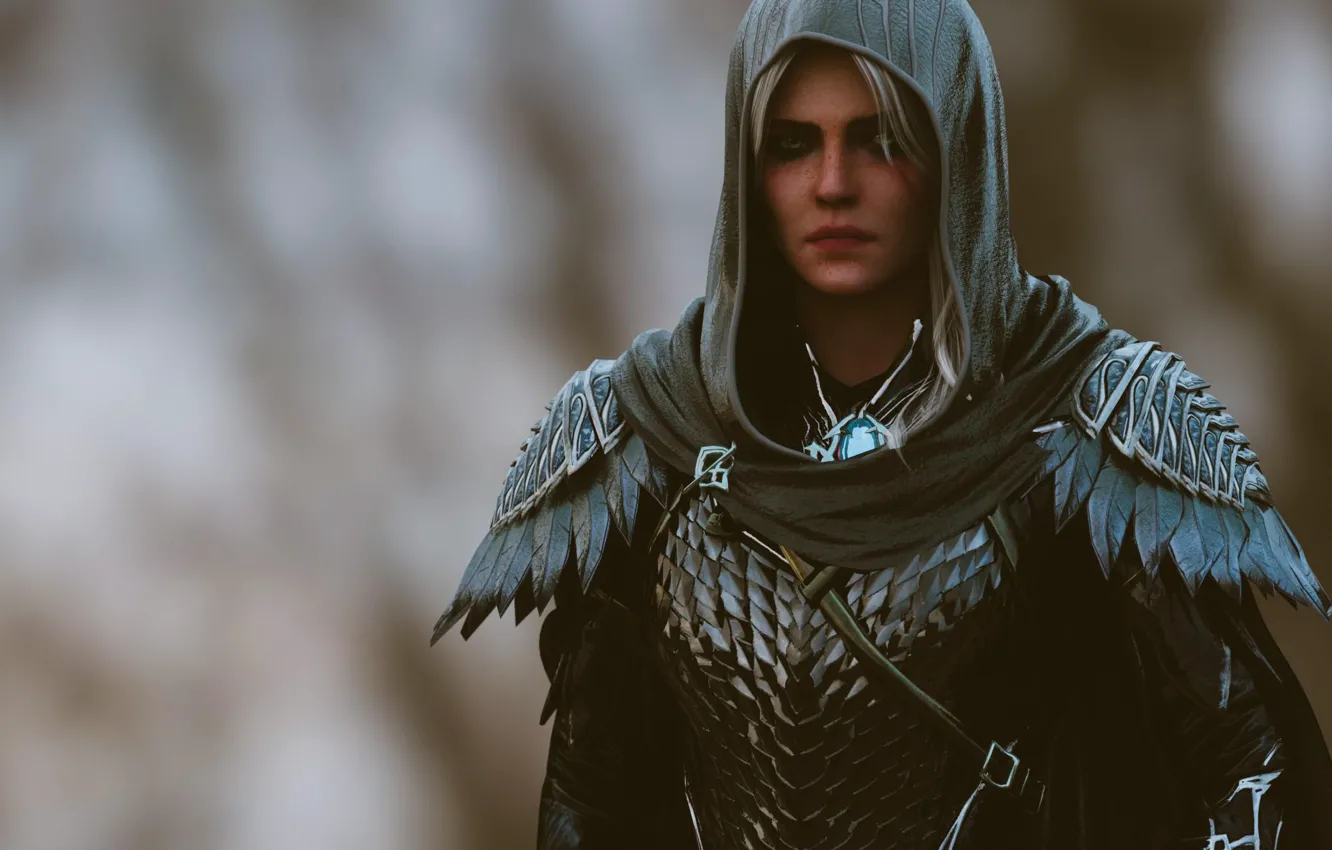 Фото обои Капюшон, The Witcher 3 Wild Hunt, Ведьмак 3 Дикая Охота, Цири, Zirael, Cirilla Fiona Elen …
