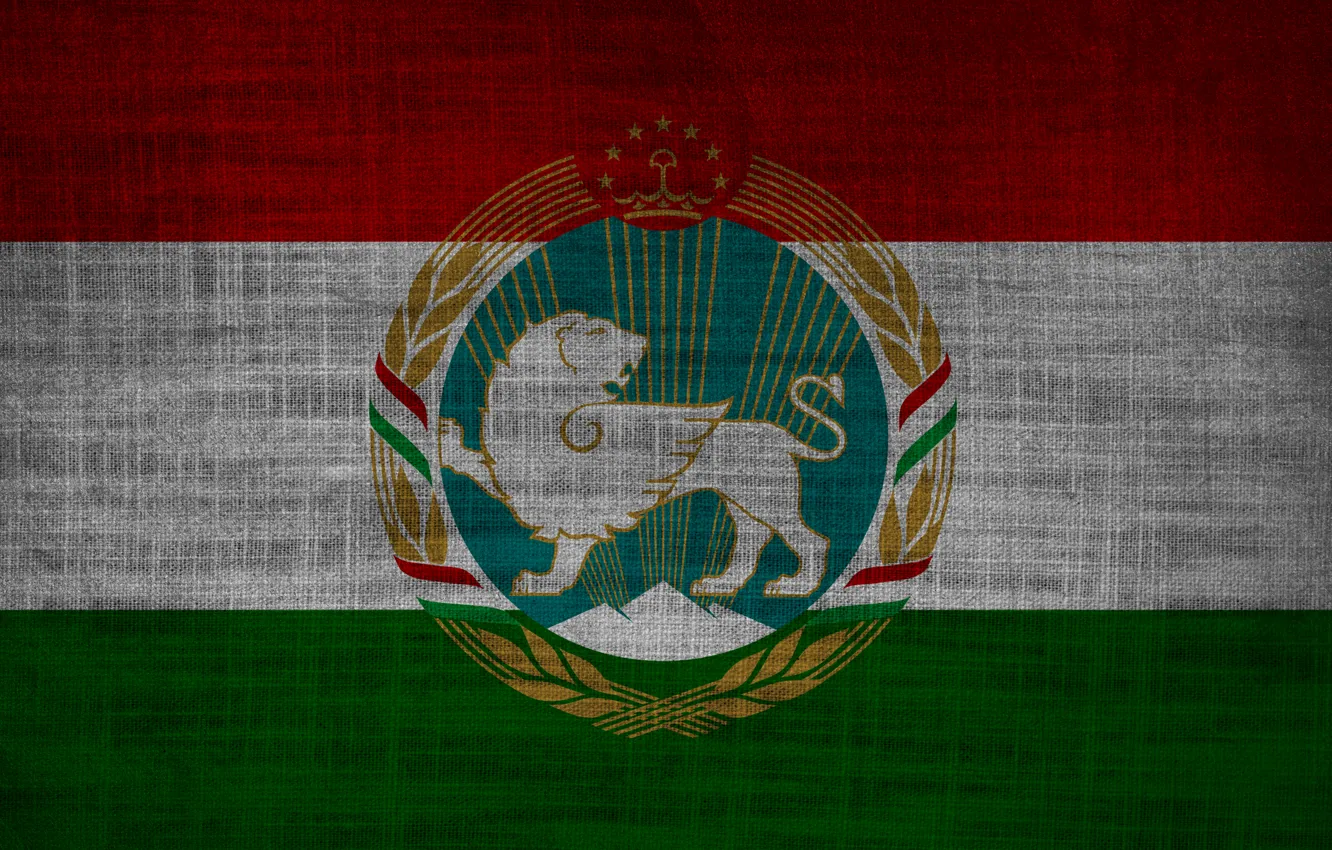 Фото обои Flag, Emblem, Таджикистан, Texture, Tajikistan